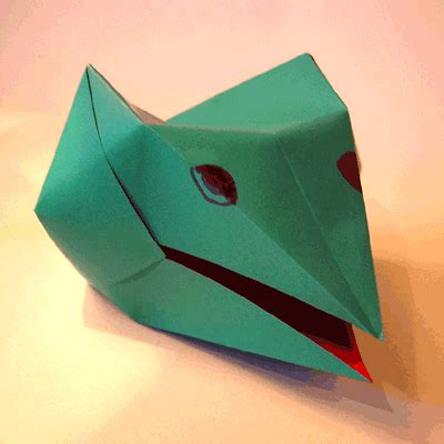 QXLXP::..Paper,scissors,pencil...: Origami Dragon Head Instructions