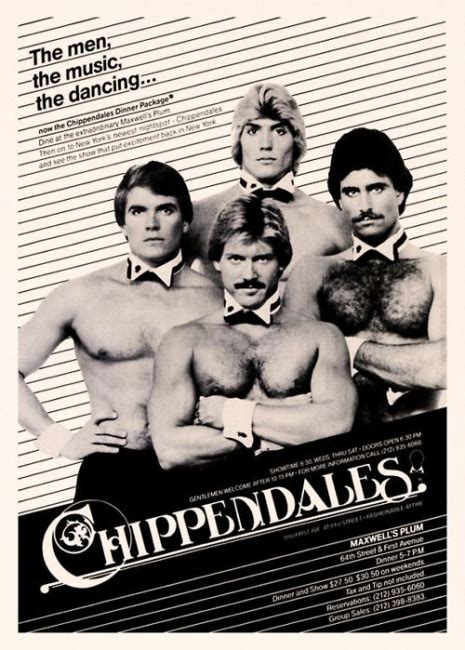 Super cheesy photos of male Chippendales dancers from the 1980s ...