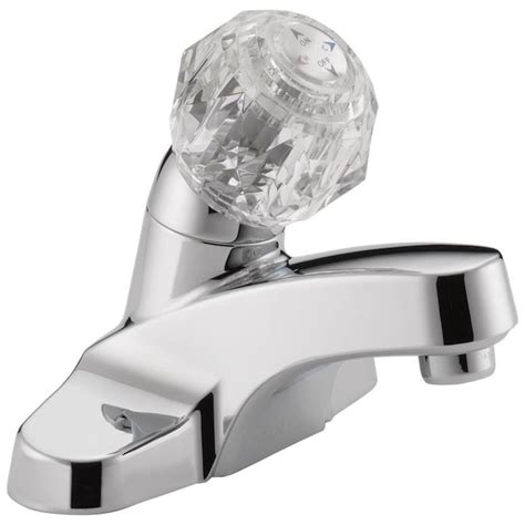 Peerless Chrome 1-handle 4-in Centerset WaterSense Bathroom Sink Faucet ...