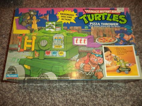 VIntage TMNT 1989 Playmates PIZZA THROWER Assault Vehicle MIB BOX NEW ...