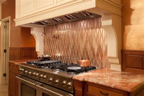 La leaf copper (With images) | Copper kitchen backsplash, Copper ...