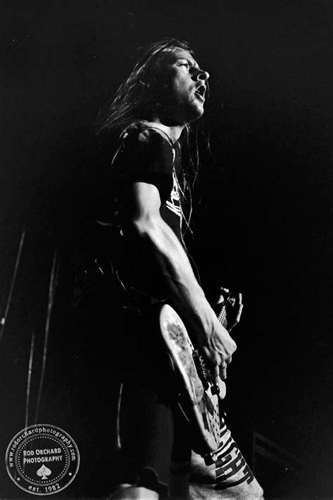 Jerry Cantrell Playing guitar. 1992 Black and white Photo by Rod ...