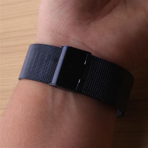 Dark Blue Stainless steel Watchbands Straps 20mm 22mm straight ends fit ...