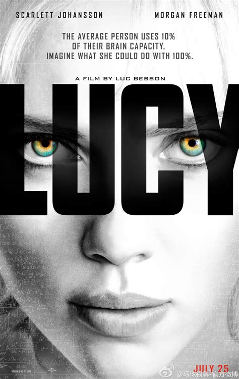 LUCY (2014) Movie Poster: Scarlett Johansson & Her Powers are in Focus ...