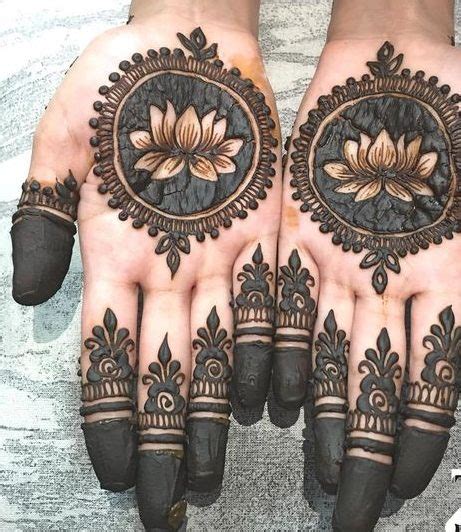 Shocking Lotus Mehndi Design - Lotus Style Eid Mehndi Designs - Eid ...