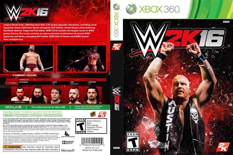 WWE 2K16 (Capa 2015) Xbox 360 Cover ~ Giga In Games