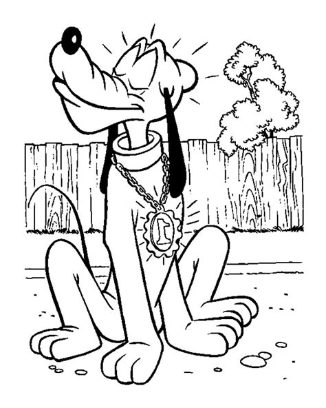 Pluto coloring page to download - Pluto Coloring Pages for Kids