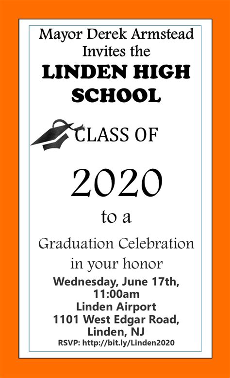 2020 Linden High School Graduation Celebration – City of Linden