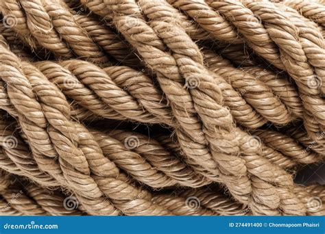 Hemp Rope Texture. High Resolution, Isolated on White Background. Stock ...