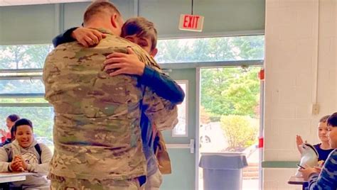 A Heartfelt Reunion: Soldier Surprises Son at Drexel Hill Middle School