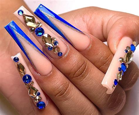 40 Royal Blue Nails Ideas you should try this year