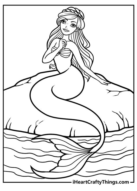 Mermaid Coloring Pages (100% Free Printables)