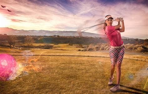 Wallpaper girl, sport, blow, Golf images for desktop, section спорт ...