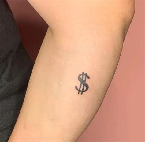 24 Amazing Dollar Sign Tattoo Ideas That Will Cheer You! - Tattoo Twist