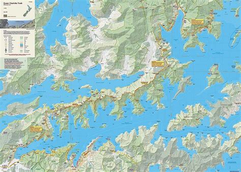 Queen Charlotte Track topographic map - NewTopo (NZ) Ltd