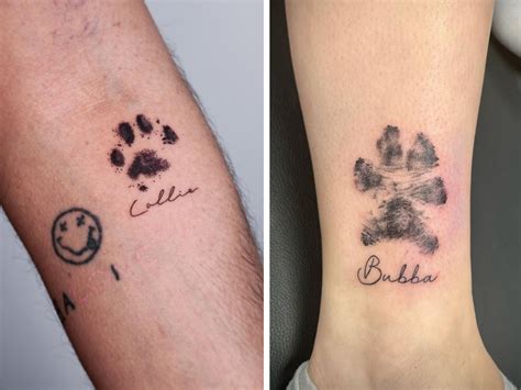 Paw print tattoo ideas photos