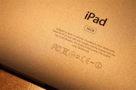 iPad - Designed by Apple in California. Assembled in China. - a photo ...