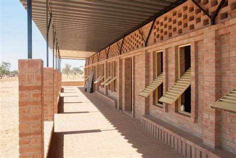 malian school by LEVS architecten constructed with rammed earth blocks ...