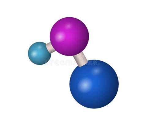 3D NaOH molecule. stock vector. Illustration of anion - 118313407