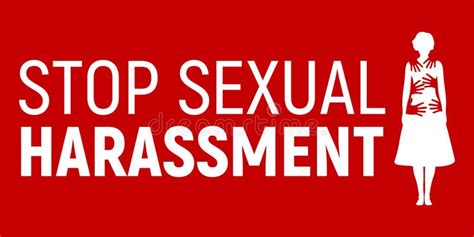 Stop Sexual Harassment Banner. Gender Equality Label and Logo Stock ...