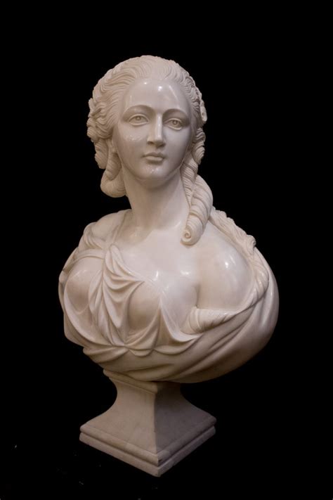 Remarkable Large 18th Century Solid Marble Sculpture – Bust of a Noble ...