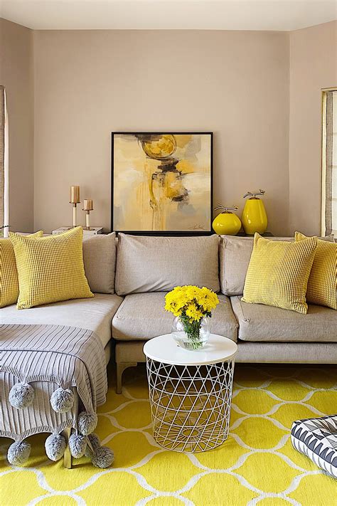 10 cheerful yellow decoration for living room ideas to brighten up your ...