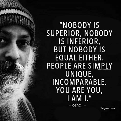 Nobody is Superior, Nobody is Inferior, But Nobody is Equal Either ...