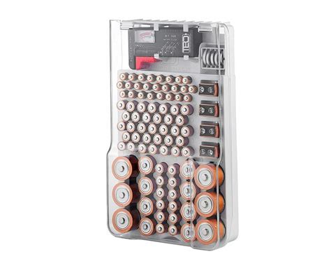 Battery Storage Organizer Holds 93 Various Sized Batteries