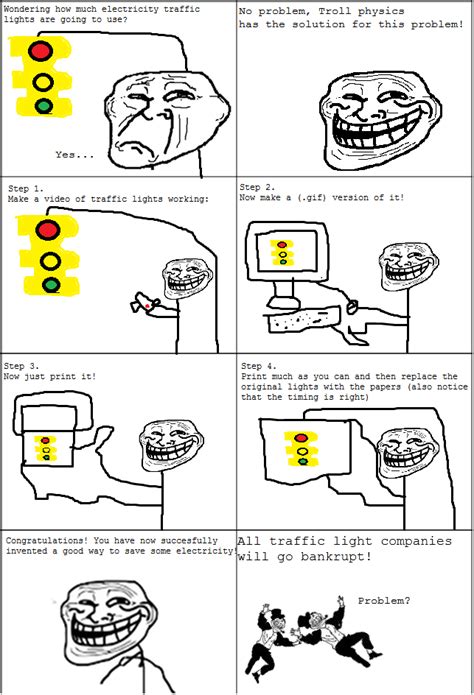 Troll Face comic Vol. 16: How to save electricty by Kyurem600 on DeviantArt