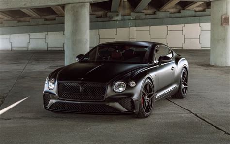 Download wallpapers Bentley Continental GT, exterior, front view, matte ...