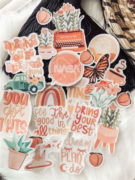 Aesthetic laptop stickers | Aesthetic stickers, Sticker design ...