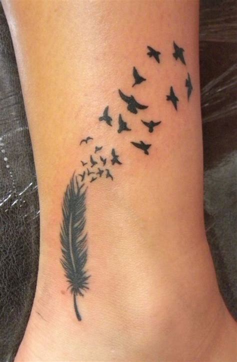 Flash Tattoos for Women - Ideas and Designs for Girls | Feather with ...