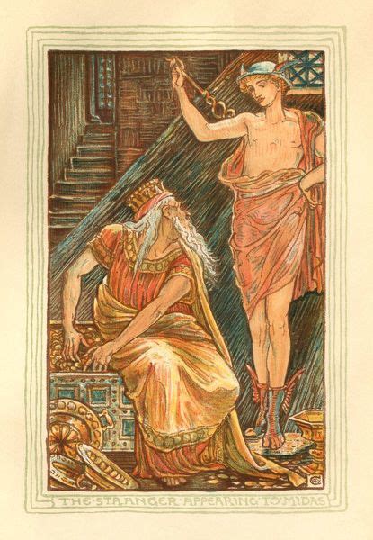 Print of The stranger appearing to Midas - Greek mythology | Walter ...