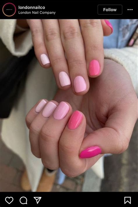 Pink gradient nails | Pink nails, Ombre nail designs, Pink ombre nails