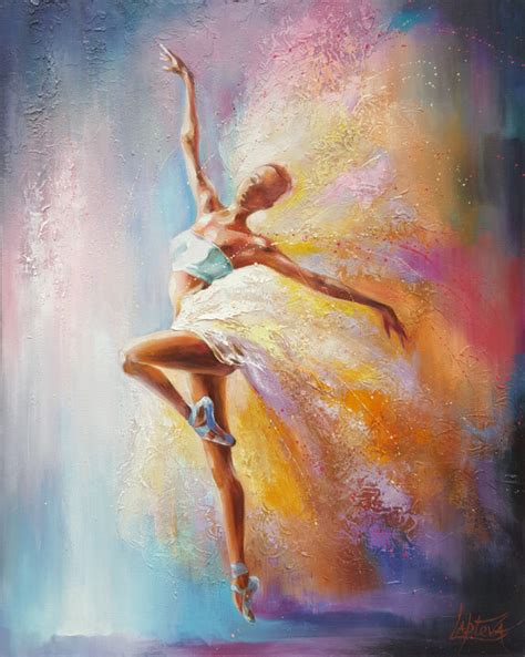 Dance Of Light - Painting Original Oil, Painting by Viktoria Lapteva ...