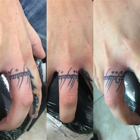 tattoorusty:finger-finger-tattoo-writing-lord-of-the-rings-lotr-one ...