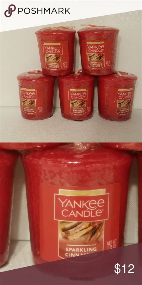 Yankee Candle Sparkling Cinnamon Votive Candles 5 | Votive candles ...