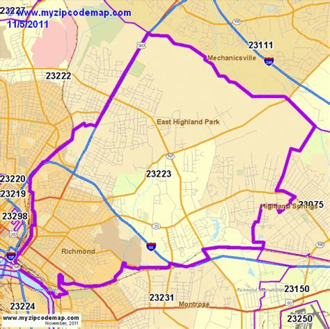 Zip Code Map of 23223 - Demographic profile, Residential, Housing ...