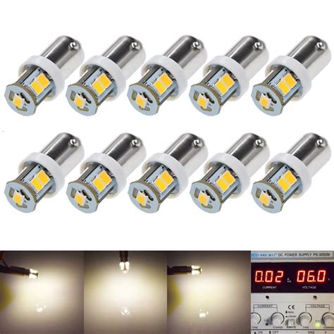 Best Selling 10PCS 6V 6 Volt 7SMD Auto Car Indicator LED Light LED Bulb ...