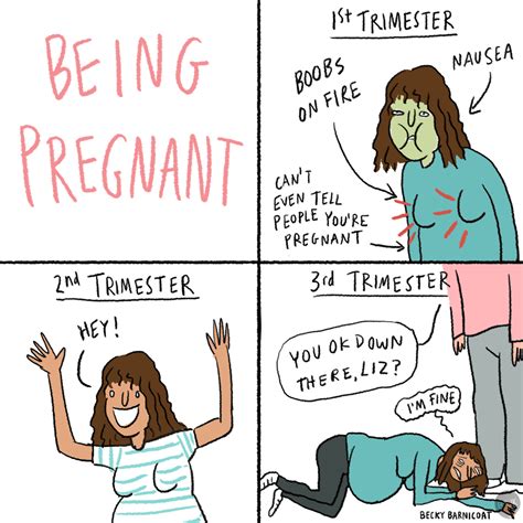 Being pregnant - Becky Barnicoat