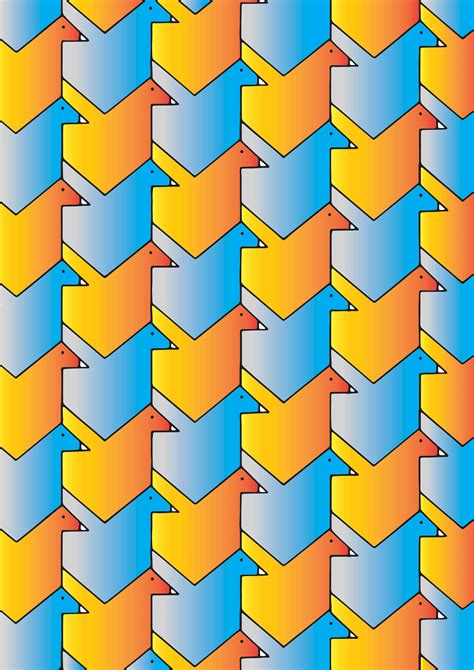 Bird Translation Tessellation. | Tessellation patterns, Tessellation ...