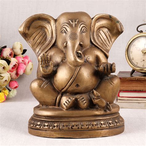 Handcrafted Lord Ganesha Statue for Worship