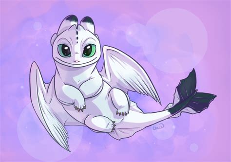 One of Toothless and Light Fury’s babies, done on... - Chezzepticon Art