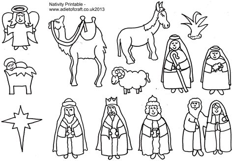 Free Printable Nativity Story Coloring Pages - Free Printable