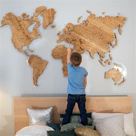 Wooden World Map Wall Art - Weepil Blog and Resources