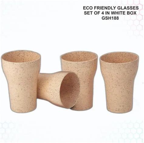 Eco Friendly Glasses Set of 4 at Rs 192/piece | Nature Friendly Paper ...