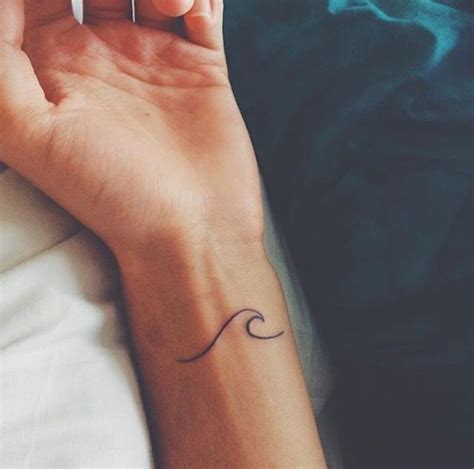 26 Super Simple Wave Tattoo Designs - TattooBlend