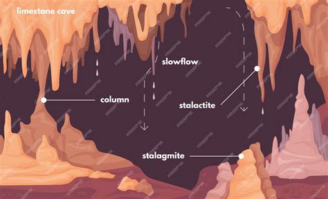 Premium Vector | Stalagmite infographic Stalagmites formations natural ...