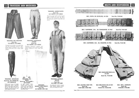 Quartermaster Supply Catalog QM1: Enlisted Men's Clothing and Equipmen ...