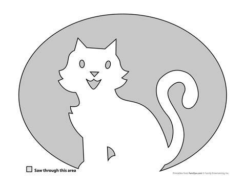 Cat Pumpkin Carving Printable